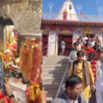 मैहर मंदिर वीआईपी विवाद राजा भैया शस्त्र पूजा राजा भैया मैहर मंदिर
