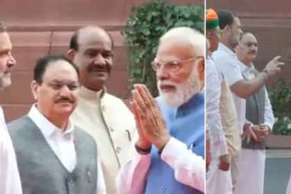 पीएम मोदी राहुल गांधी मुलाकात, संसद परिसर खबर, महात्मा फुले जयंती, भारतीय राजनीति, यूपी राजनीति