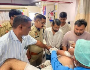 अगवानपुर पिज्जा शॉप में जोरदार धमाका