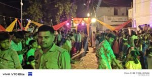 उसका बाज़ार शिव मंदिर में डांडिया नाइट की मची धूम