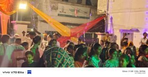 उसका बाज़ार शिव मंदिर में डांडिया नाइट की मची धूम
