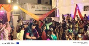 उसका बाज़ार शिव मंदिर में डांडिया नाइट की मची धूम