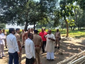 उसका बाजार रामलीला मैदान का ASP-ADM ने किया निरीक्षण