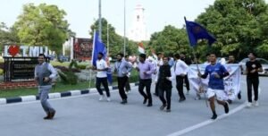 TMU में राष्ट्रीय एकता दिवस पर यूनिटी मार्च