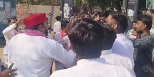 भाजपा-सपा नेताओं में भिड़ंत,