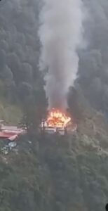 मां भगवती मंदिर में भीषण आग